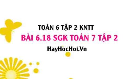 Bài 6.18 SGK Toán 7 tập 2 Kết nối tri thức